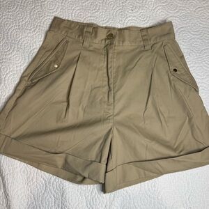 H&M Tan Safari Bermuda Shorts with Versatile Design Medium